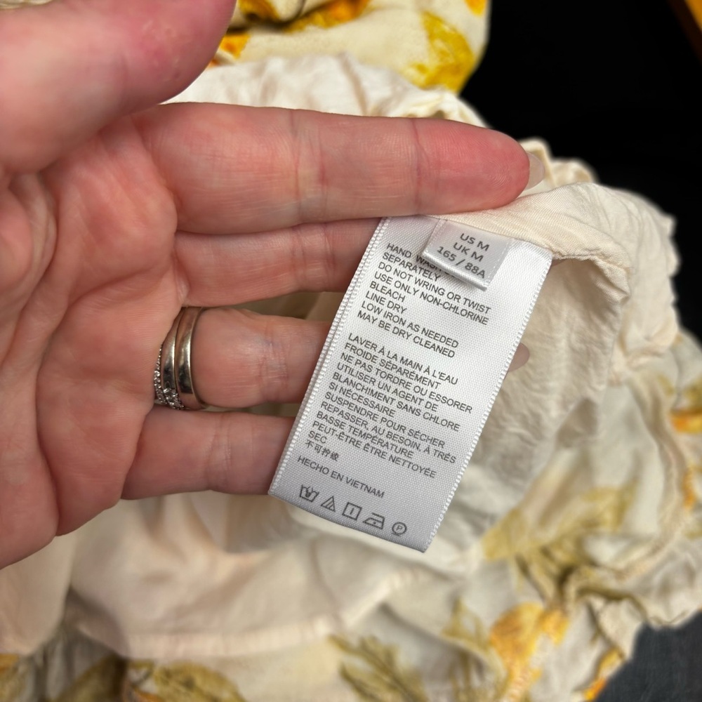 Urban Outfitters Jolene Linen Tie Shoulder Lemon Print Dress - Picture 14 of 15